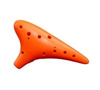 Ocarina para adultos Ocarina De Resina De Doce Agujeros Para Principiantes Afinada En CA De 12 Agujeros(Orange)