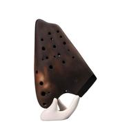 Ocarina para adultos Ocarina De Tres Tubos Tono C Alto Instrumento Profesional Para Principiantes Para Tocar Ocarina De Tres Tubos Ahumada(Unglazed)