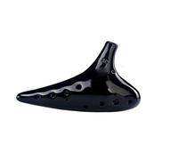 Ocarina para adultos Ocarina Instrumento 12 Agujeros Ocarina Profesional Instrumento 12 Agujeros Ocarina Ocarina Doce Agujeros Cerámica Negra(B)