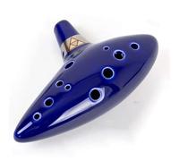 Ocarina para adultos Ocarina Instrumento Musical De Cerámica De 12 Tonos Alto C Con Cancionero Cuerda Para El Cuello Cordón Para El Cuello Bolsa De Transporte