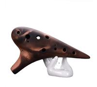 Ocarina para adultos Ocarina Profesional De 12 Agujeros De Porcelana De Arcilla Morada Ahumada Avanzada Flauta De Ocarina De Cerámica Alto AC Agudo SC SG SF(AC)