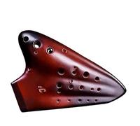 Ocarina para adultos Ocarinas De Cerámica De 16 Agujeros Con Clave C Alto Ocarina Triple AC Instrumentos Musicales(D)