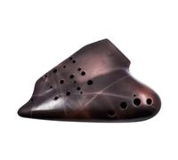 Ocarina para adultos Ocarinas De Cerámica Instrumentos Ocarina Triple Instrumentos Musicales Ocarina Ahumada De Tres Tubos(BC bass C)