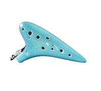 ocarina para principiantes Agujero de ocarina para principiantes para tocar el instrumento estudiantil de cerámica de doce agujeros de tono medio xun