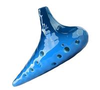 ocarina para principiantes Azul AC alto C ocarina principiante de olas de mar de 12 hoyos con nivel de rendimiento de materiales didácticos
