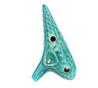 ocarina para principiantes Fabricante de instrumentos musicales ocarina al por mayor modelo de enseñanza de ocarina antigua con patrón de onda alto C de 12 agujeros(2)