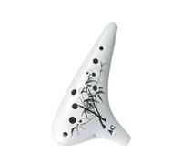 ocarina para principiantes Fengya Ocarina 12-hole alto C tone relief ceramic ocarina musical instrument student beginner ocarina(Color:5)