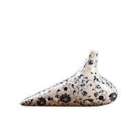 ocarina para principiantes Fengya Ocarina C-key ocarina azul y blanca juego de ocarina alto de 12 hoyos y siete piezas(AF)