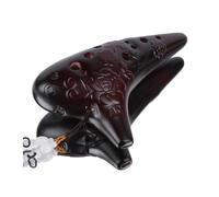 ocarina para principiantes Flor en relieve llave de ocarina alto C de 12 hoyos para principiantes para tocar la ocarina 0 se pueden aprender los conceptos básicos