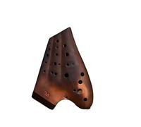 ocarina para principiantes Instrumento de rendimiento profesional de amplia gama AC de tres tubos ocarina ahumada de arena púrpura