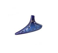ocarina para principiantes Instrumento musical pintado a mano ahumado de actuación profesional de ocarina alto SC + azul degradado de 12 hoyos