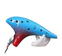ocarina para principiantes Instrumento musical profesional taoísta chino con gradiente de flauta ocarina alto C de cerámica de 12 agujeros(Color:3/4)