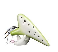 ocarina para principiantes Instrumento Ocarina 12 hoyos ac alto C llave flauta principiante 12 hoyos AC cerámica gradiente fruta verde