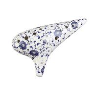 ocarina para principiantes Instrumento profesional de Ocarina de porcelana azul y blanca de 12 agujeros Alto F Ocarina