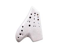 ocarina para principiantes Instrumento Triple Ocarina Blanco, Accesorios Profesionales para Flauta Alto Ocarina C