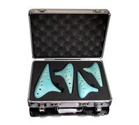ocarina para principiantes Juego de ocarina verde agrietada de cuatro piezas Juego de cuatro piezas de ocarina de 12 agujeros pintada a mano con grietas quemadas
