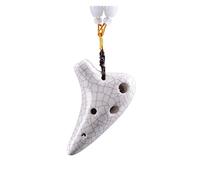 ocarina para principiantes Mini Ocarina Super Treble F Key Collar 6 Agujeros Ahumado Crack Instrumento Simple(Color:Style3)