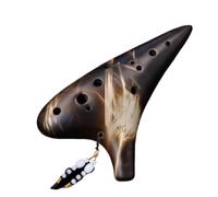 ocarina para principiantes Ocarina 12 agujeros alto C clave simple y fácil de aprender profesional Tao principiante estudiantes de primaria(Color:3/4)