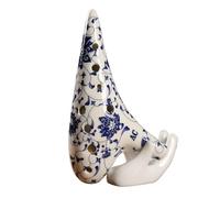 ocarina para principiantes Ocarina alta de 12 agujeros en flauta de porcelana con llave C flauta de porcelana azul y blanca llave AC hecha en Jingdezhen