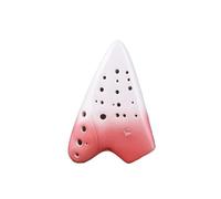 ocarina para principiantes Ocarina alto C de tres tubos color rosa oscuro llave AC rendimiento fumigación de 3 tubos para principiantes