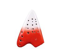 ocarina para principiantes Ocarina alto C roja de tres tubos llave AC modelo de rendimiento fumigación de 3 tubos para principiantes