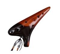 ocarina para principiantes Ocarina amarilla ámbar instrumento Xun profesional para principiantes tono medio 12 orificios tono alto