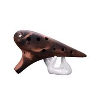 ocarina para principiantes Ocarina cerámica profesional de 12 agujeros cerámica púrpura ahumada de alta calidad ocarina alto AC triple SC SG SF(Color:3/4)
