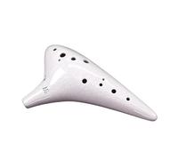 ocarina para principiantes Ocarina clásica blanca agrietada 12 agujeros llave alto G instrumento de viento de actuación profesional 12 agujeros A/G