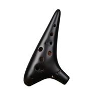 ocarina Para Principiantes Ocarina de 12 agujeros instrumento con llave SG adecuada para principiantes, para enseñar y tocar(Bk)