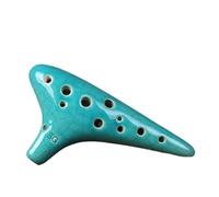 ocarina Para Principiantes Ocarina de 12 agujeros instrumento con llave SG adecuada para principiantes, para enseñar y tocar(Cyan)