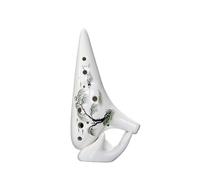 ocarina para principiantes Ocarina de 12 hoyos pintada a mano melodía AC paisaje Academia de Música equipo de ocarina flauta de porcelana(3)