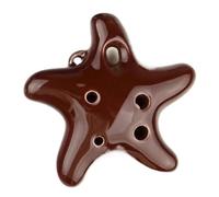 ocarina para principiantes Ocarina de 4 colores ocarina alto C de 6 agujeros ocarina para principiantes recuerdo de viaje juguete educativo colgante de cerámica(Color:2)
