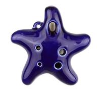 ocarina para principiantes Ocarina de 4 colores ocarina alto C de 6 agujeros ocarina para principiantes recuerdo de viaje juguete educativo colgante de cerámica(Color:6)