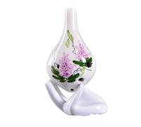 ocarina para principiantes Ocarina de 6 agujeros de calidad profesional recomendada para principiantes instrumento de ocarina con llave alto C de seis agujeros(Color:Style 8)