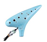 ocarina para principiantes Ocarina de cabeza redonda con un conjunto completo de accesorios Flauta de rendimiento con llave alto C de 12 orificios(Style 4)
