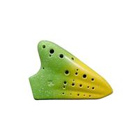 ocarina para principiantes Ocarina de cerámica instrumento profesional de 16 agujeros llave Alto C AC Triple Ocarina(Color:5)