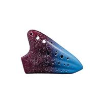 ocarina para principiantes Ocarina de cerámica instrumento profesional de 16 agujeros llave Alto C AC Triple Ocarina(Color:3)