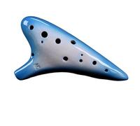 ocarina para principiantes Ocarina de color degradado 12 agujeros alto AC cerámica hecha a mano ocarina para principiantes porcelana avanzada(Color:3/4)