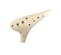 ocarina para principiantes Ocarina instrumento nacional de ocarina de cerámica con llave AC para principiantes de 12 hoyos y doce hoyos(3/4)