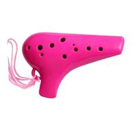 Ocarina para principiantes Ocarina Para Principiantes De 12 Agujeros Afinación Alto AC/afinación Agudo SC Ocarina De Resina De Boca Plana De 12 Agujeros(AC-Red)