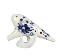 ocarina para principiantes Ocarina para principiantes pintada a mano 12 agujeros llave alto C instrumento musical profesional AC Tao Xun(3/4)