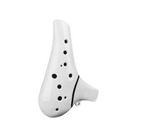 Ocarina para principiantes Ocarina Profesional Para Principiantes Instrumento De Viento Para Tocar Ocarina Profesional De 12 Agujeros Tono C Medio AC Doce Agujeros(White)