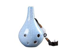 ocarina para principiantes Ocarina seis agujeros alto C clave escuela vertical grieta azul entonación profesional(Style 8)