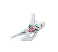 ocarina para principiantes Ocarina SF pintada a mano de 12 agujeros equipo de enseñanza de música flauta de tienda física(3/4)