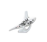 ocarina para principiantes Ocarina SF pintada a mano de 12 agujeros equipo de enseñanza de música flauta de tienda física(3)