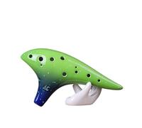ocarina para principiantes Ocarina verde cielo estrellado 12 agujeros alto C instrumento musical nacional hecho de cerámica