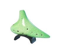 ocarina para principiantes Tecla de ocarina AC de 11 agujeros agrietada con hielo verde llave alto C cerámica profesional para principiantes