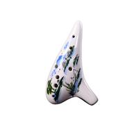 ocarina para principiantes Tecla de ocarina alto ac de 12 hoyos pintada a mano para principiantes con cordón para partituras musicales(3)