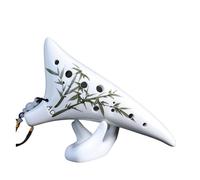 ocarina para principiantes Tecla ocarina alto C de 12 agujeros material cerámico instrumento para principiantes AC de doce agujeros(Color:6)