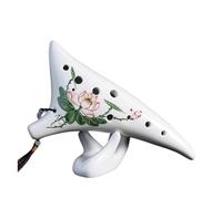 ocarina para principiantes Tecla ocarina alto C de 12 agujeros material cerámico instrumento para principiantes AC de doce agujeros(Color:5)